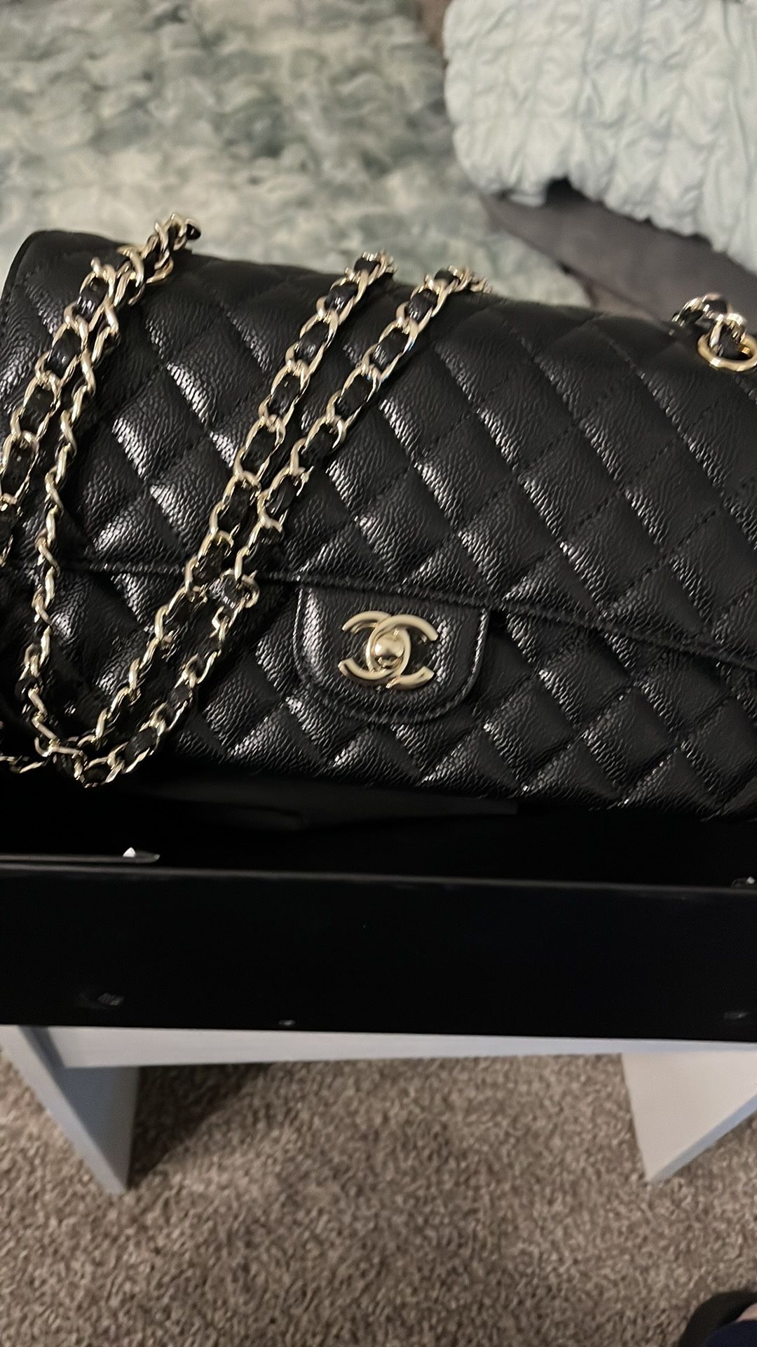 Chanel Quilted Black Caviar Classic Double Flap