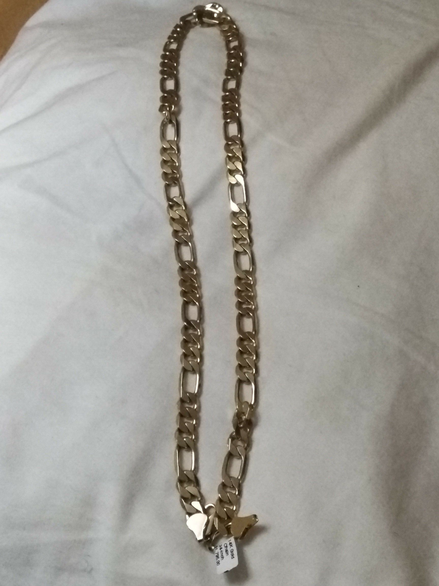 14k 24" gold chain