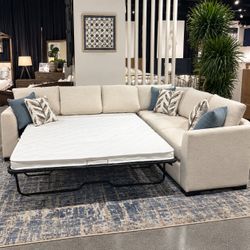 Sectional Sleeper Sofa with Pull-Out Bed