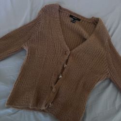 Brown soft cardigan 