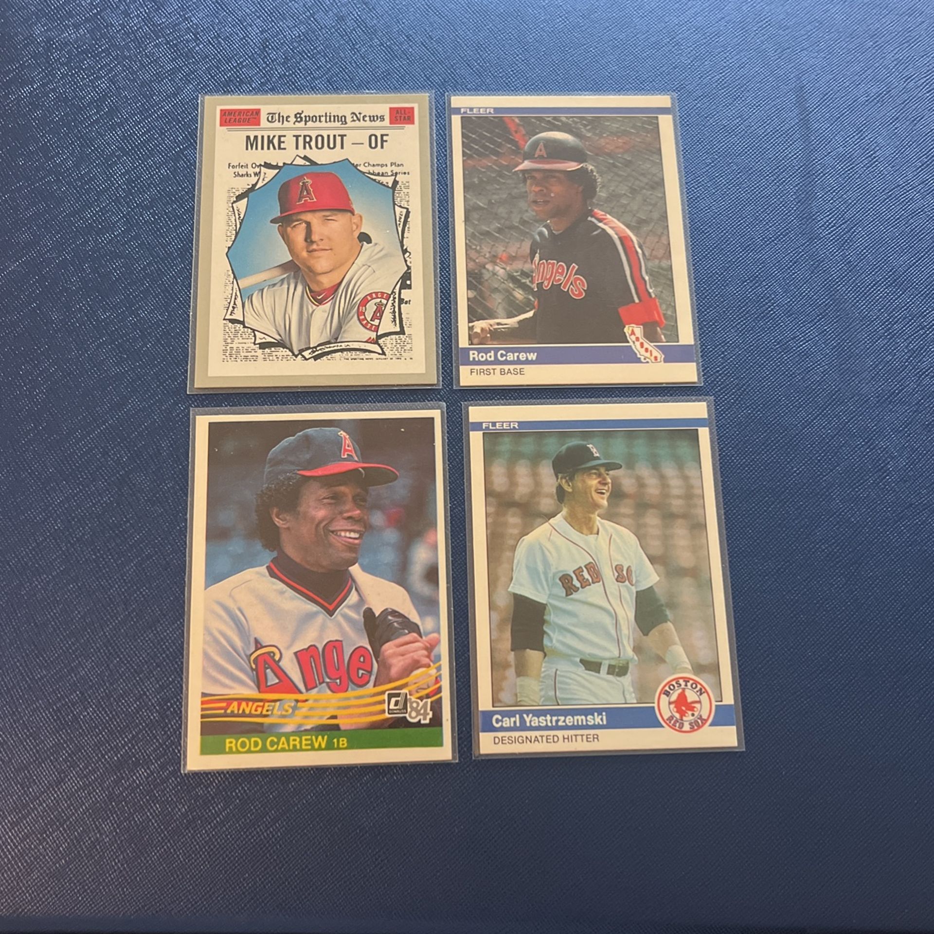 Lot Of 4 Legendary Baseball Player Cards.