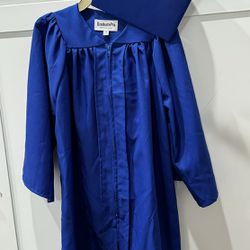 Kids Graduation Cap & Gown - Preschool/Kindergarten - Royal Blue