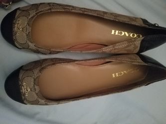 brwn sz8 coach flats on line 120 read