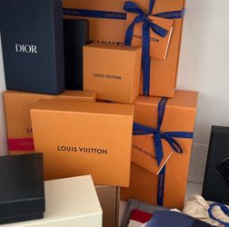 LV boxes and bags, Louis Vuitton, Gucci