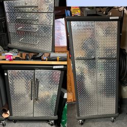 Garage Workbench And Cabinet Set 