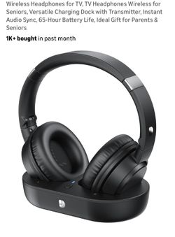 Wireless Headphones for TV, TV Headphones Wireless for Those with  Versatile Charging Dock with Transmitter, Instant Audio Sync,