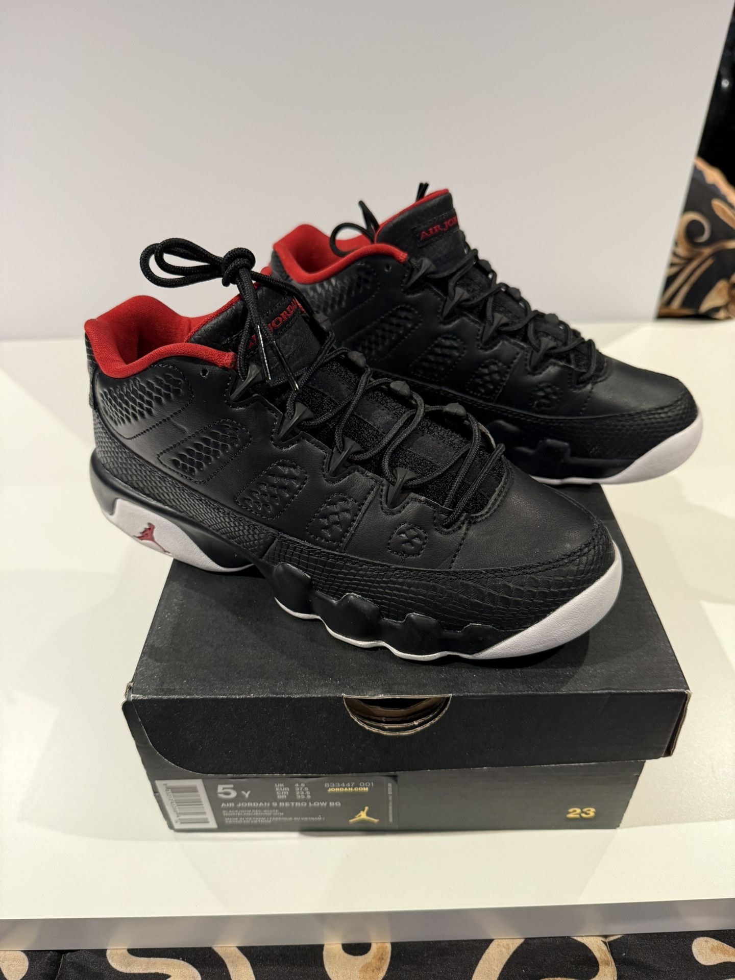 Size 5 (GS) - Jordan 9 Retro Low Snakeskin