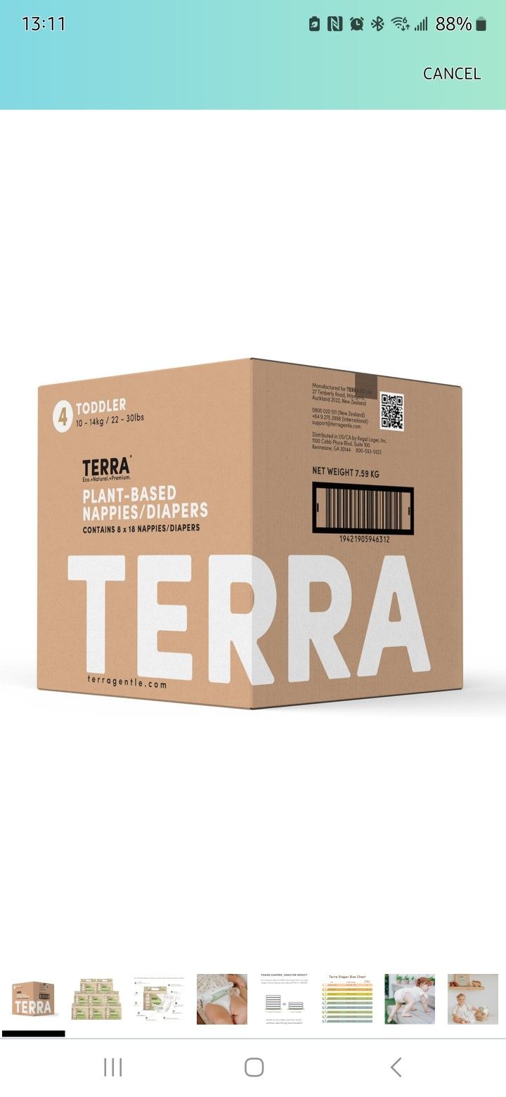 Terra Plant Based Diapers