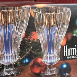 Crystal Hurricane Candle Holders