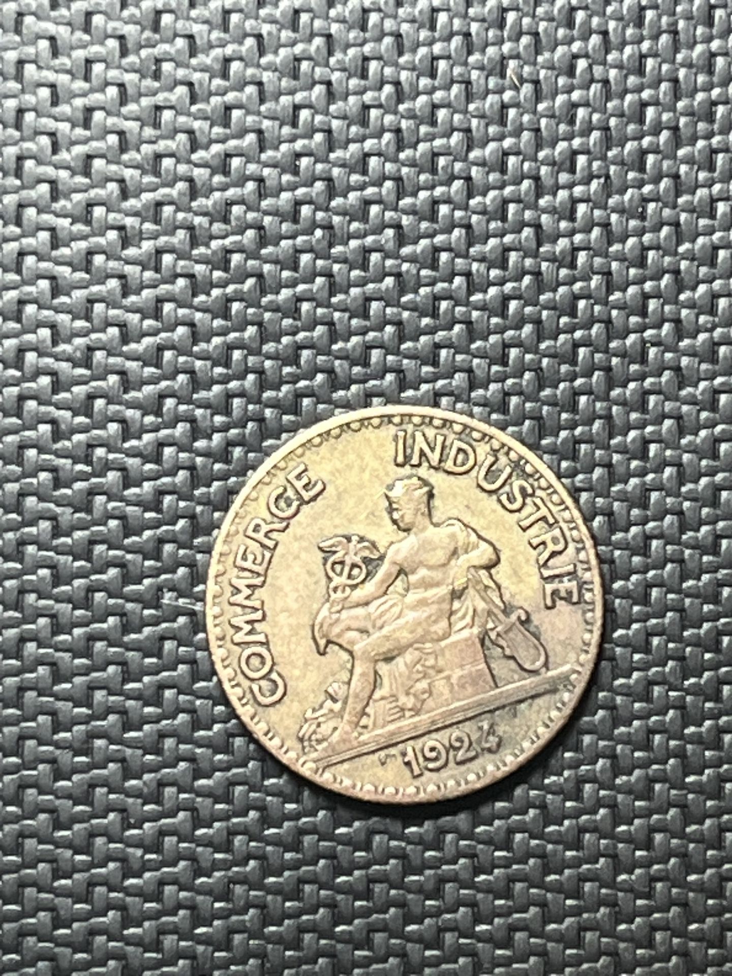 1924 Fifty Centimes Coin