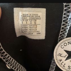 Baby Converse Size 6c