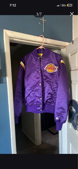LA Lakers Starter Satin Bomber Jacket