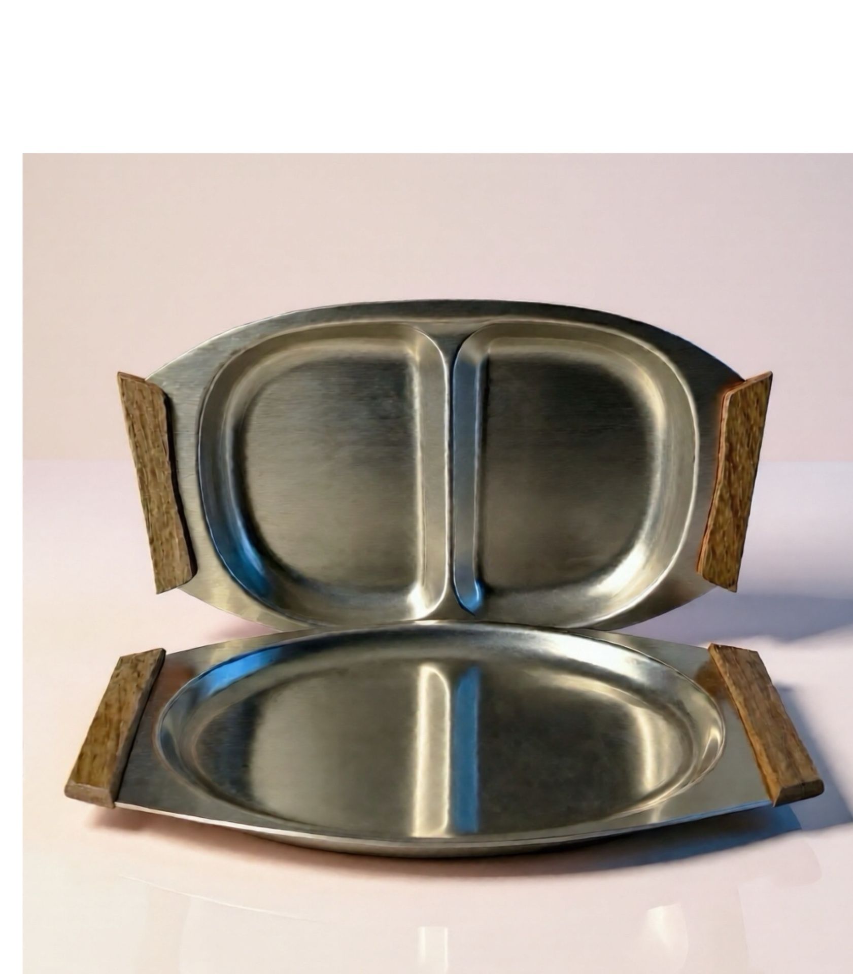 Set Of 2 MCM Serving Dishes
