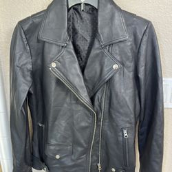 Small Faux Leather Jacket 
