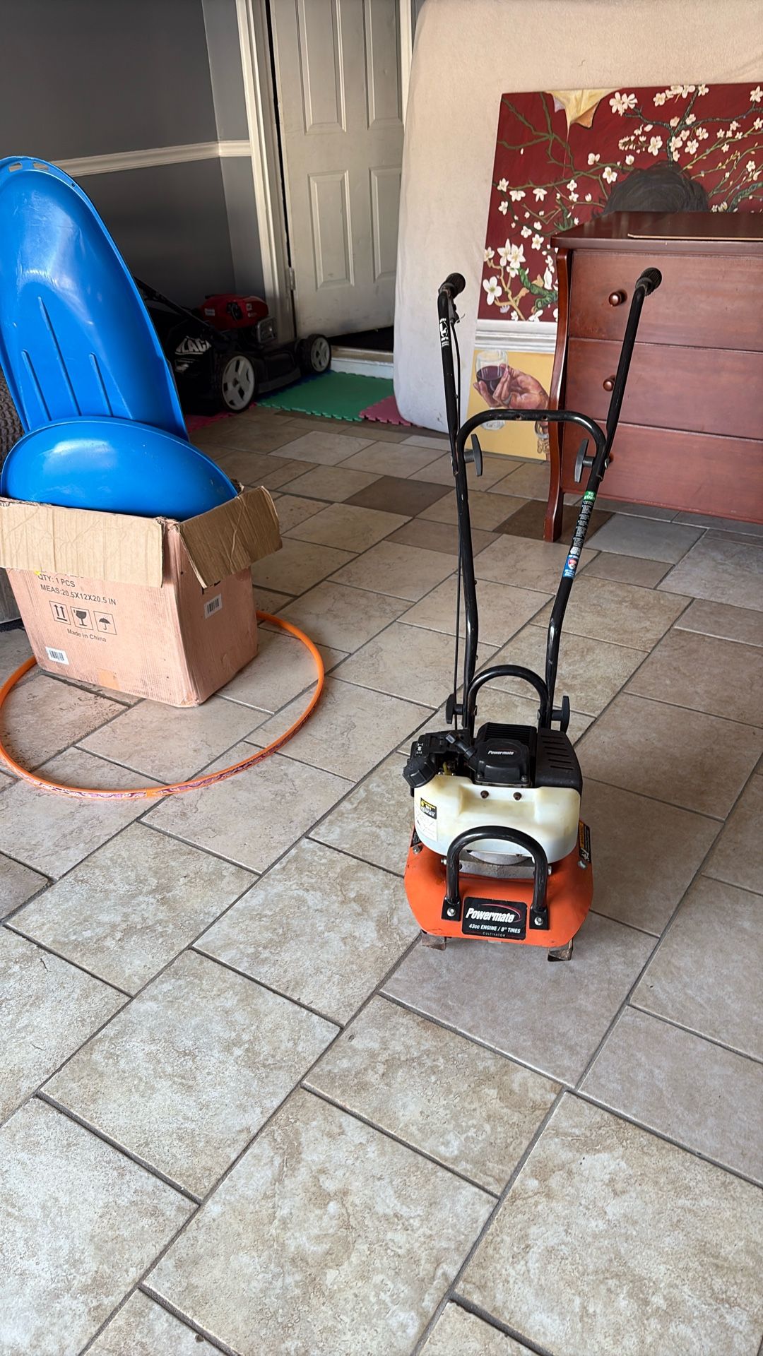 Powetmate 43 Cc Engine/8 Tines Cultivator