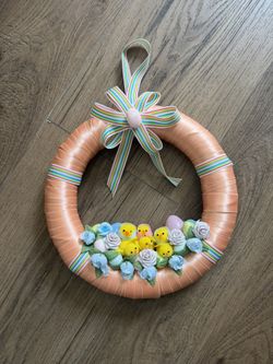 Easter 10” Wreath, Easter, Chicks, Family, Chicks Door, Decor, Front Door, Decor, Garden Decor, Easter 🐣 Hunt, Decor, Wall Decor