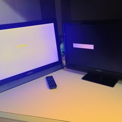 2 Small TVs 