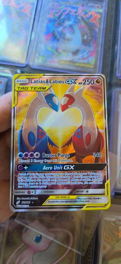 Pokémon Latias & Latios GX TAG TEAM Alternate Full Art Holo 170/181 SM Team Up 

Beautiful condition, no flaws.  
Grady yo submit for a 9 or 10!

$430