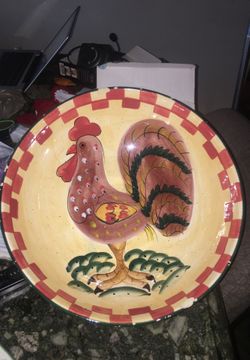 Large bowl painted
