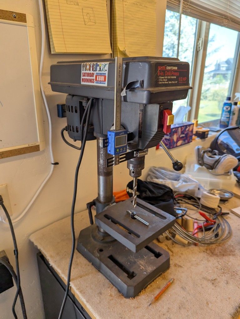 Sears Craftsman 8" Drill Press - 1/3 HP, 3-Speed w/ Digital Depth Gauge