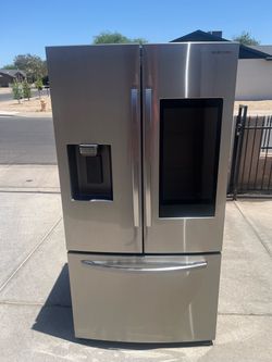 Refrigerator Samsung hub stainless steel