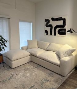 Paloma cloud couch + ottoman
