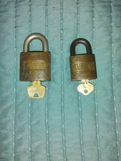 2 Vintage Sargent Brass Locks 
