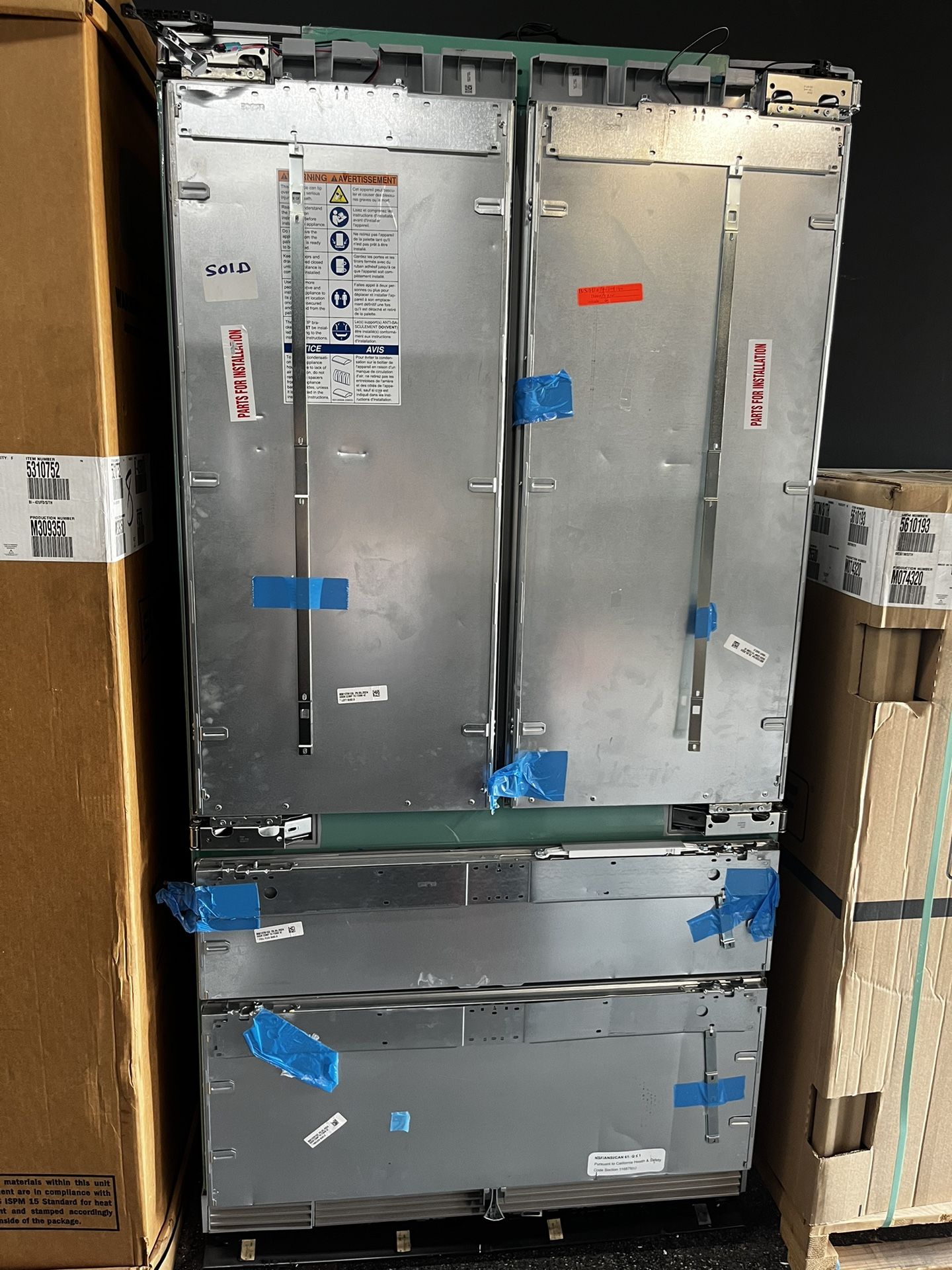 Thermador Smart Built In 42” Wide Panel Ready Refrigerator 