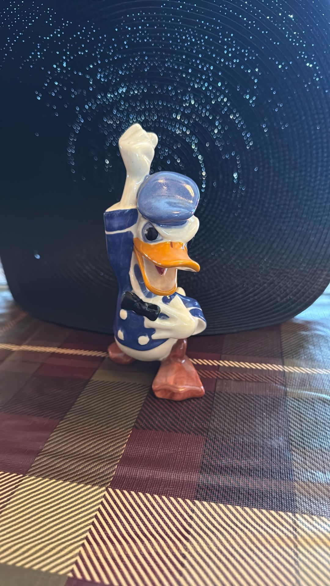 Vintage Brayton Laguna Pottery Donald Duck Angry Fist Raised Figurine Disney