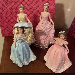 Ceramic Dolls Decors. All 4 For $25