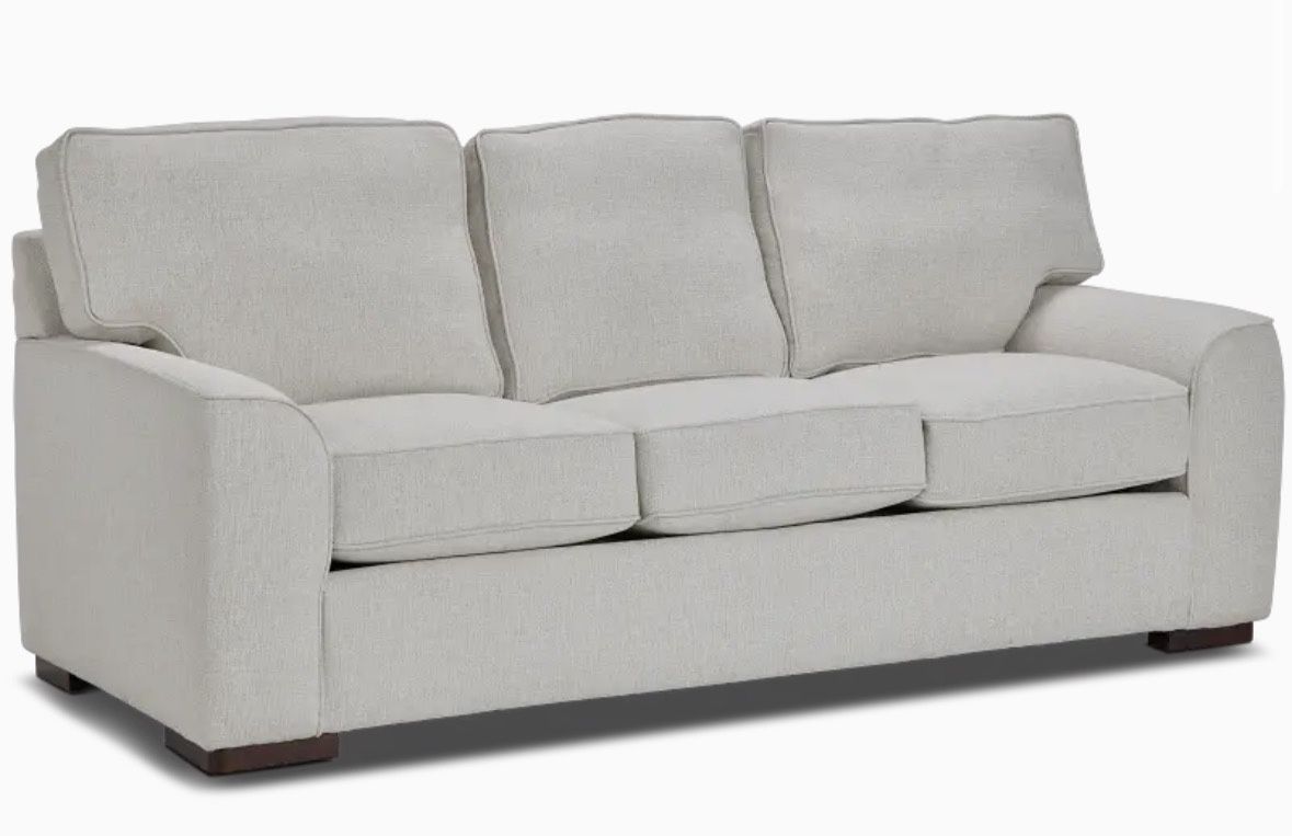 **NEW, BARELY USED, Modern Off-white Couch **