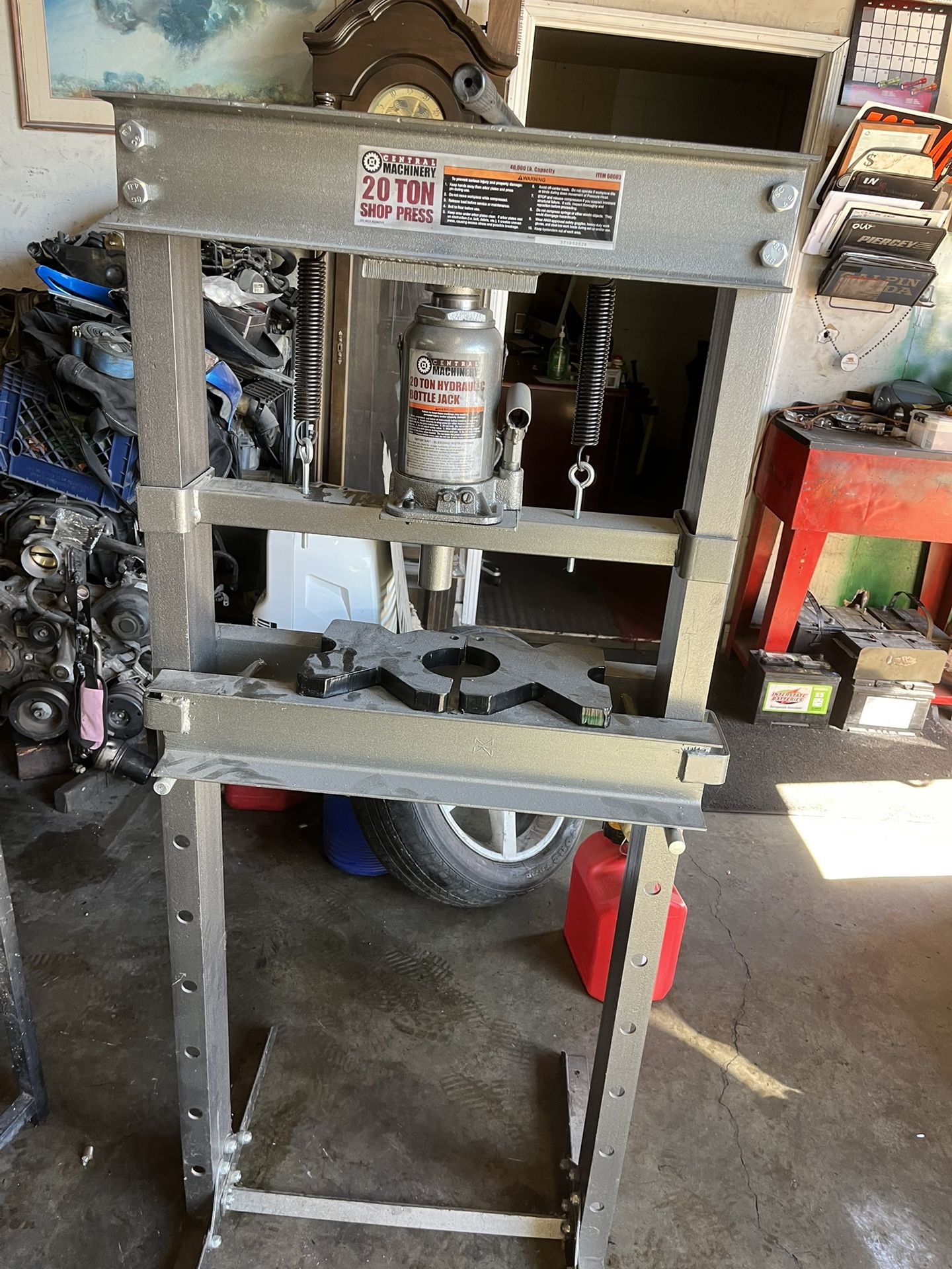 20 Ton H-Frame Floor Shop Press