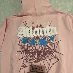 Pink Atlanta Sp5der hoodie