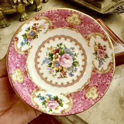 Vintage Royal Albert Bone China Lady Carlyle Dessert Fruit Bowl Made in England