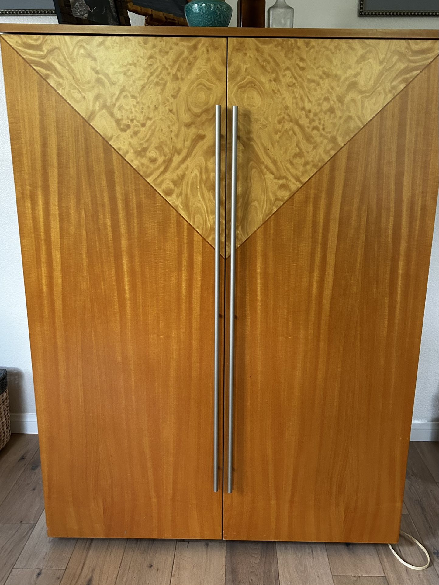 Italian Wood Entertainment Armoire - Lawrence Furniture 