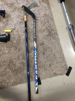 Used hockey sticks