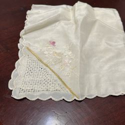 Beautiful Silk Hankie 1890