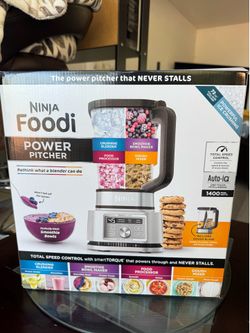 NEW/Open Box Ninja Foodi Power Pitcher 4-in-1 Blender & Food Processor SS201
