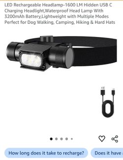 Rechargeable headlamp
