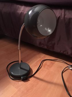 Metal adjustable desk lamp , dark grey