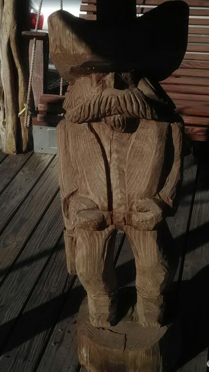 4 ft Large wooden statue