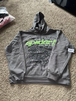 Slatt Green Sp5der Hoodie