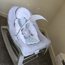 Ingenuity Keep Cozy 3-in-1 Grow with Me Vibrating Baby Bouncer, Seat & Infant to Toddler Rocker, Vibrations & -Toy Bar, 0-30 Months Up to 40 lbs 