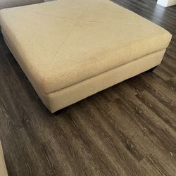 Cream Ottoman 
