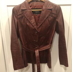 Vintage 1980’s Leather Jacket Size 10