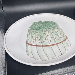 Vintage Hand Painted Asparagus Plate