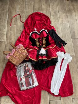 Little Red Riding Hood Halloween Costume Set size S