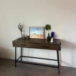 MCM Style Dresser Console Dark Brown Excellent Condition 