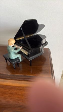Boy playing piano