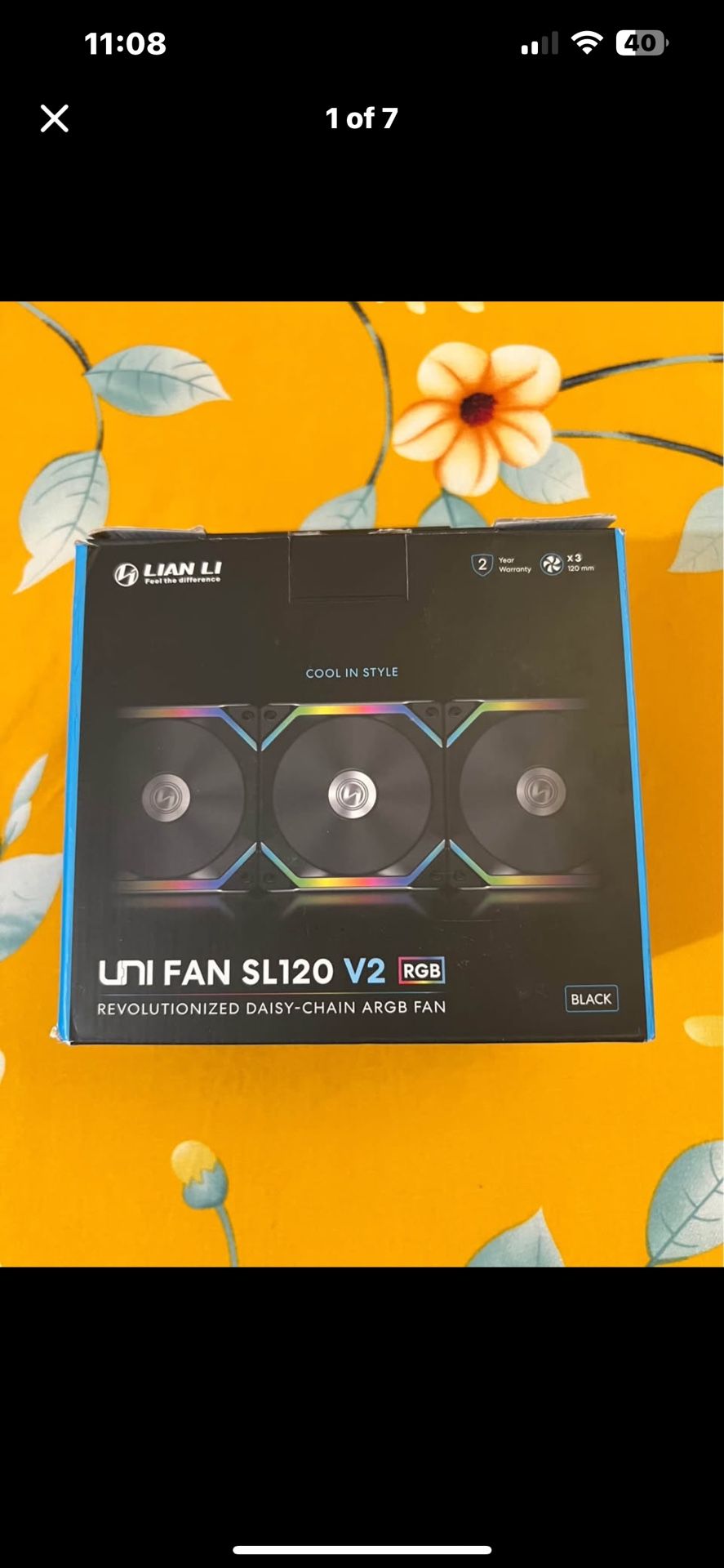 Brand New - Lian Li SL120 V2 Fans (3-Pack)